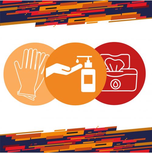Hand Sanitiser, Wipes & Gloves