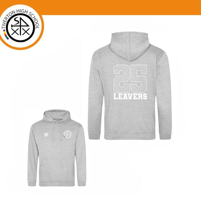 Tiverton High School Leavers Hoodie - Heather Grey